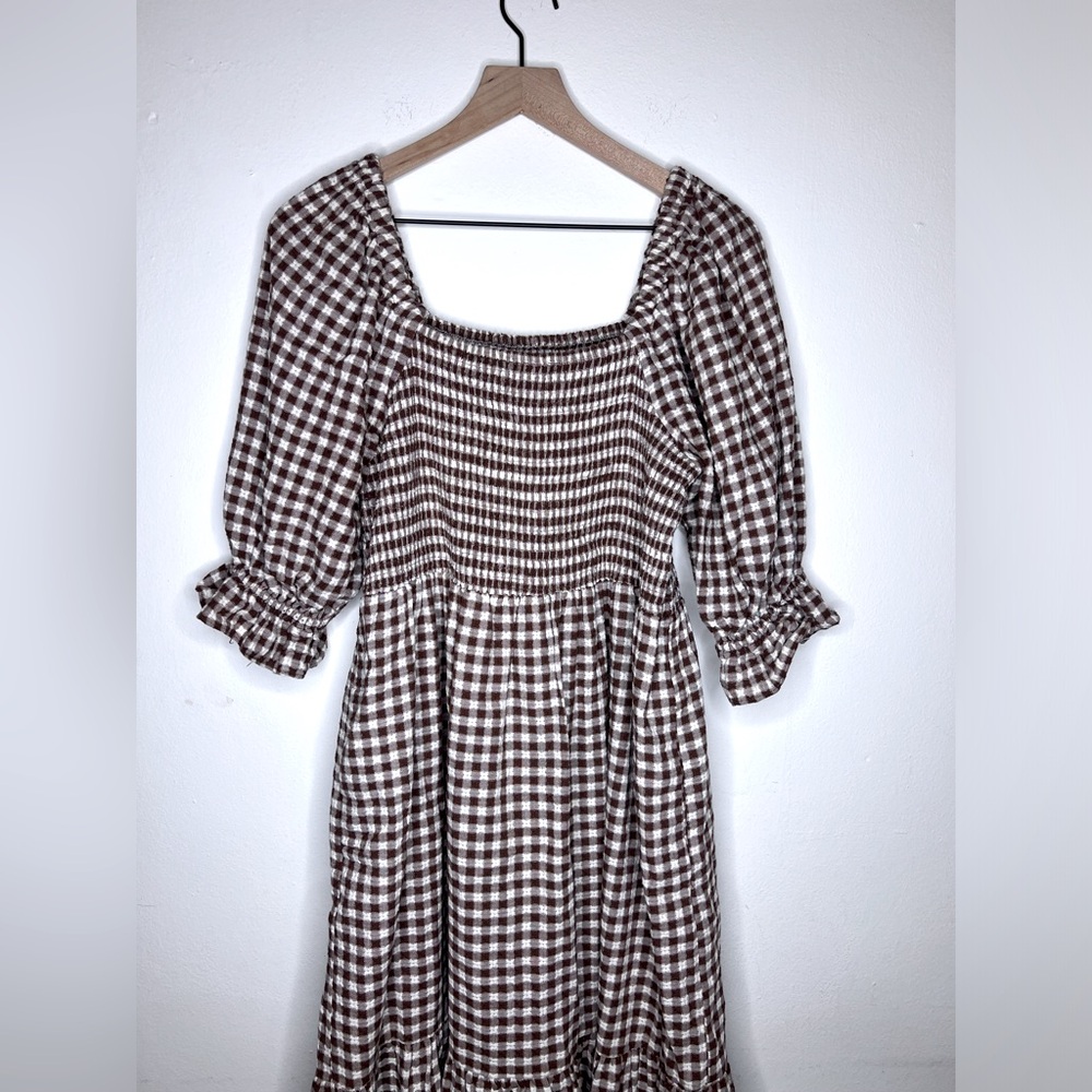 Madewell Lucie Elbow-Sleeve Midi Dress